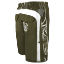 SEESTERN Herren Boardshorts Badeshorts mit Gummizug hinten& Eingrifftaschen S-3XL /1743 Grün XS