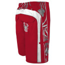 SEESTERN Herren Boardshorts Badeshorts mit Gummizug hinten& Eingrifftaschen S-3XL /1743  Rot M