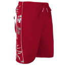 SEESTERN Herren Boardshorts Badeshorts mit Gummizug hinten& Eingrifftaschen S-3XL /1743 Rot L