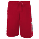 SEESTERN Herren Boardshorts Badeshorts mit Gummizug hinten& Eingrifftaschen S-3XL /1743 Rot L