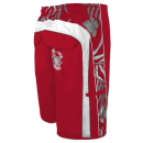 SEESTERN Herren Boardshorts Badeshorts mit Gummizug hinten& Eingrifftaschen S-3XL /1743 Rot 3XL