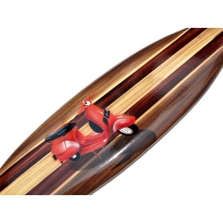 Deko Holz Surfboard 80 cm lang Airbrush Design Surfing Surfen Wellenreiten Surf 