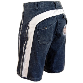 SEESTERN Herren Walkshorts Cargo Shorts Bermuda Kurze Hose Short Jeans / Denim Blau M