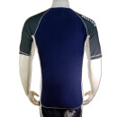SEESTERN Premium Herren RashGuard Lycra Shirt Surfshirt Badeshirt Kurzarm XS - XL Blau_1641 M