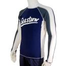 SEESTERN Premium Herren RashGuard Lycra Shirt Surfshirt Badeshirt Langarm XS - XL Blau_1643 XL