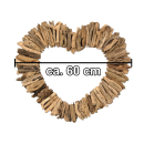 SEESTERN Treibholz Deko mit Herz ( 60 cm ) Motiv Wanddeko Driftwood Holzdeko /1321