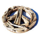 SEESTERN Treibholz Deko m. PEACE ( 30 cm ) Motiv Wanddeko Driftwood Schild Holzdeko /1435