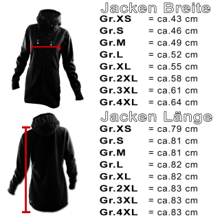 SEESTERN Damen Fleecejacke mit Stehkragen 2WegeZipper Fleecemantel Fleece XS-4XL /1628