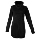 SEESTERN Damen Fleecejacke mit Stehkragen 2WegeZipper Fleecemantel Fleece XS-4XL /1628 Schwarz S