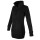 SEESTERN Damen Fleecejacke mit Stehkragen 2WegeZipper Fleecemantel Fleece XS-4XL /1628 Schwarz S