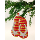 Sandalen Weihnachtsbaum Christbaum Schmuck Weihnachtsdeko Surfing Xmas/1415-16