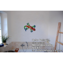 SEESTERN Gecko Metal Wand Deko Verzierung Tropische Hänge Wand Dekoration 60 cm /1690