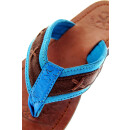 SEESTERN Jungen Leder Zehentrenner Zehensandale Zehensteg Auslaufmodelle Größe 25-35 /1660 Blau EUR 25