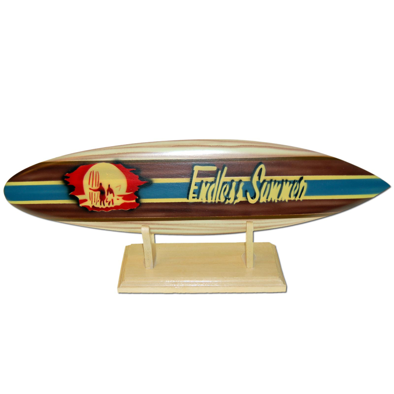 Deko Holz Surfboard 80 cm lang Airbrush Design Surfing Surfen Wellenreiten Surf 