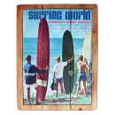 Seestern Deko Holz Wandbild im Vintage Sixties Surf Look...