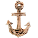 SEESTERN Treibholz Deko m. Anker ( 40 cm ) Motiv Wanddeko...