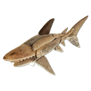 SEESTERN Treibholz Deko Hai (30cm) Motiv Holz Statue Driftwood Holzdeko /1843