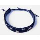 SEESTERN Armband / Armbänder Jeans mit Seesternen in Metal Optik Modeschmuck/1807
