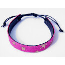 SEESTERN Armband / Armbänder Jeans mit Seesternen in Metal Optik Modeschmuck/1807 Farb Mix_5 Stueck