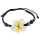Seestern Armband Modeschmuck Frangipani Blüten / Blumen Design variable Größe /1501 JW1501_3er Pack