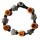 Seestern Armband Modeschmuck aus Metal Keramik geflochtenes Viscose Band /1202 JW1202.braun
