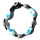 Seestern Armband Modeschmuck aus Metal Keramik geflochtenes Viscose Band /1203