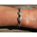 Seestern Armband Modeschmuck nickelfreies Metal auf geflochtenem Viscose Band /1208 AB1208.braun