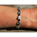 Seestern Armband Modeschmuck nickelfreies Metal auf geflochtenem Viscose Band /1209 AB1209.schwarz