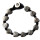 Seestern Armband Modeschmuck nickelfreies Metal auf geflochtenem Viscose Band /1209 AB1209.schwarz