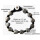 Seestern Armband Modeschmuck nickelfreies Metal auf geflochtenem Viscose Band /1209 AB1209.schwarz