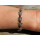Seestern Armband Modeschmuck nickelfreies Metal auf geflochtenem Viscose Band /1210 AB1210.braun