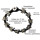 Seestern Armband Modeschmuck nickelfreies Metal auf geflochtenem Viscose Band /1210 AB1210.braun