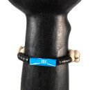 SEESTERN Armband / Armbänder mit Kauri Muschel Design, Muschel Modeschmuck/005.tq Schwarz-Tuerkis_5 Stueck