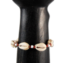 SEESTERN Armband / Armbänder mit Kauri Muschel Design, Muschel Modeschmuck/008 Braun_5 Stueck