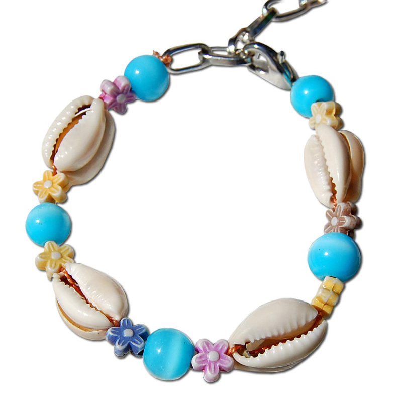 Seestern Sportswear SEESTERN Armband / Armbänder mit Kauri Muschel Design, Muschel Modeschmuck/009