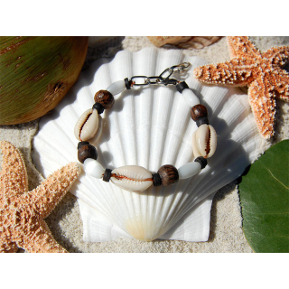 SEESTERN Armband / Armbnder mit Kauri Muschel Design, Muschel Modeschmuck/010