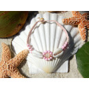 SEESTERN Armband / Armbänder mit Kauri Muschel Design, Muschel Modeschmuck/012 Rosa_1 Stueck