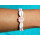 SEESTERN Armband / Armbänder mit Kauri Muschel Design, Muschel Modeschmuck/012 Rosa_1 Stueck