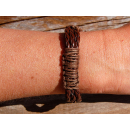 Seestern Armband / Armbänder Echtleder Band Leder Modeschmuck /1008 Braun_1 Stueck
