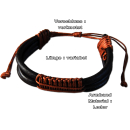 Seestern Armband / Armbänder Echtleder Band Leder Modeschmuck /1010 Braun_1 Stueck