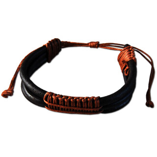 Seestern Armband / Armbänder Echtleder Band Leder Modeschmuck /1010 Braun_5 Stueck