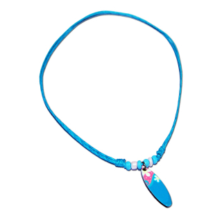 Seestern Halskette Modeschmuck mit Surfboard Nylon Anhnger 2,5 cm variables Halsband /1585