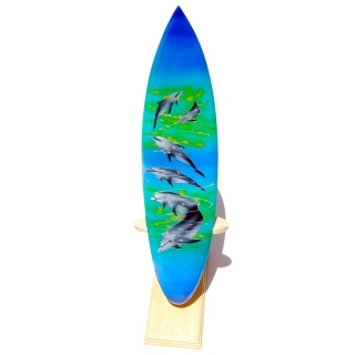 Deko Holz Surfboard 30 cm lang Airbrush Design Surfing Surfen Wellenreiten Surf /1655