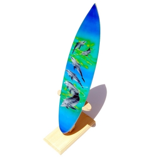 Deko Holz Surfboard 30 cm lang Airbrush Design Surfing Surfen Wellenreiten Surf /1655