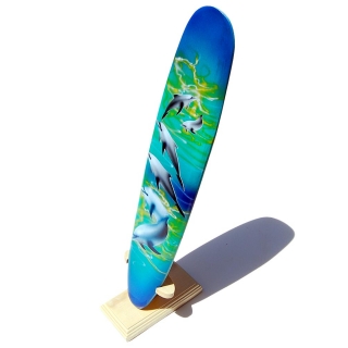 Deko Holz Longboard Surfboard 80cm lang Airbrush Design Surfen Wellenreiten Surf 
