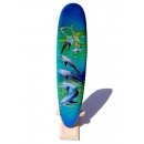 Deko Holz Longboard Surfboard 30cm lang Airbrush Design...