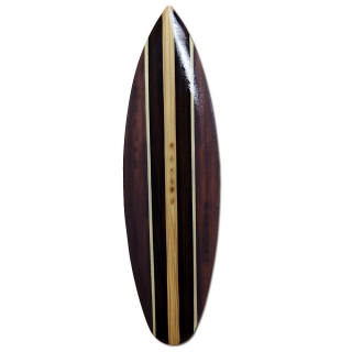 Deko Surfboard 100 cm aus Holz  Surfbrett mit Schnitzerei SU 100 C-DOF 
