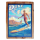 Seestern Deko Holz Wandbild im Vintage Sixties Surf Look 50 x 80 cm Surfing Motiv /1818