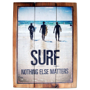 Seestern Deko Holz Wandbild im Vintage Sixties Surf Look...
