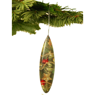 Surfboard Weihnachtsbaum Christbaum Schmuck Weihnachtsdeko Surfing Xmas /1857